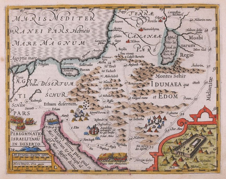 Antique map of Southern Italy by G. Mercator